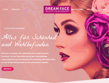 Tablet Screenshot of dreamfacebeauty.ch